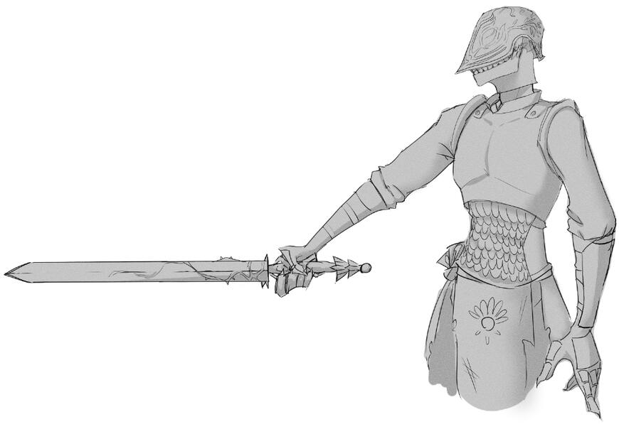 (TTRPG request) half body sketch