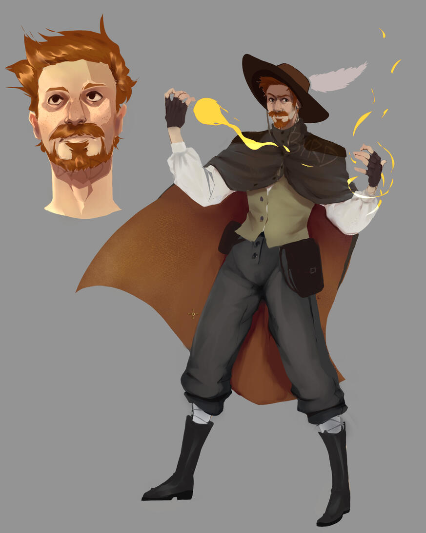 (Dragon Age OC) Painted full body and portrait